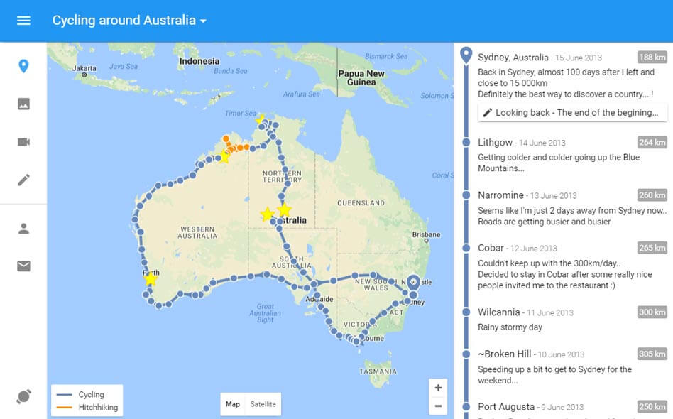 TravelMap Blog